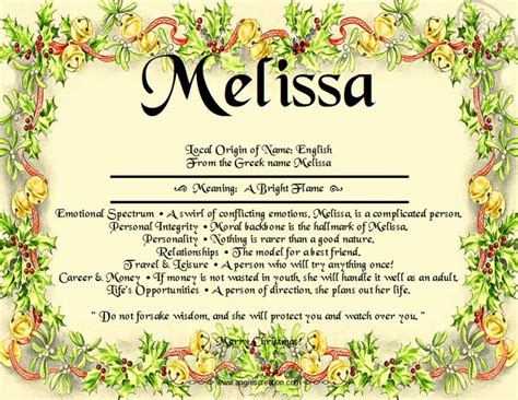 Image Result For Melissa Honeybee Names With Meaning Names Meant To Be