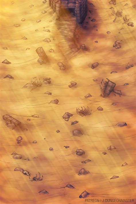 Dungeons And Dragons Homebrew D D Dungeons And Dragons Desert Map