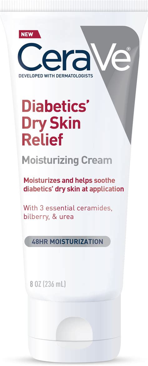 Cerave Diabetics Dry Skin Relief Moisturizing Cream 8 Oz Pack Of 4