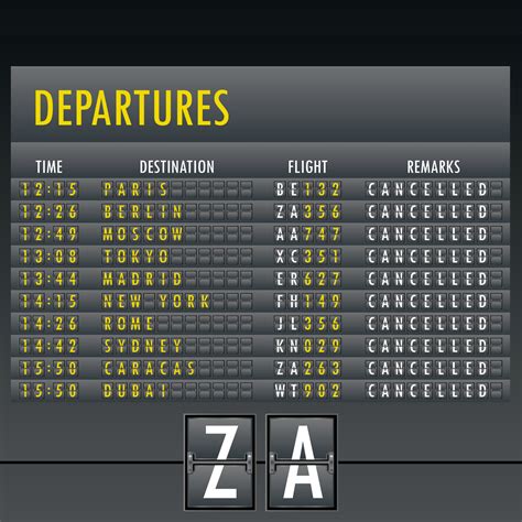 Departure Board Vector Art Icons And Graphics For Free Download