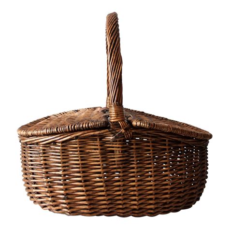 Vintage Wicker Picnic Basket Chairish