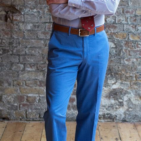 Blue Sky Washed Twill Trousers Mens Country Clothing Cordings