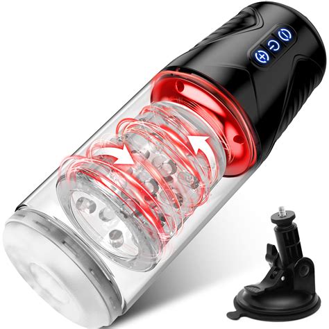 buy automatic male masturbator amortoy male masturbators cup with 7 thrusting and rotating 50db