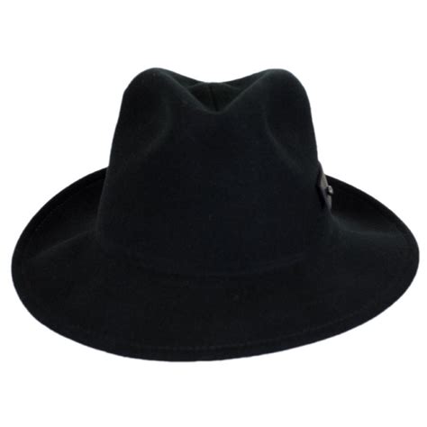 Bailey Boley Wool Litefelt Roll Up Fedora Hat Crushable