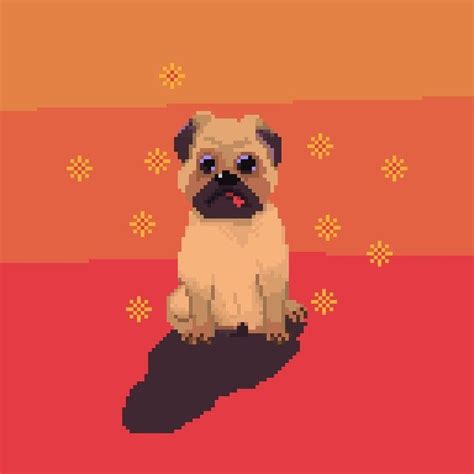 Pin By Vikrambhavsar On Pixel Art Pixel Art Pugs Dogs