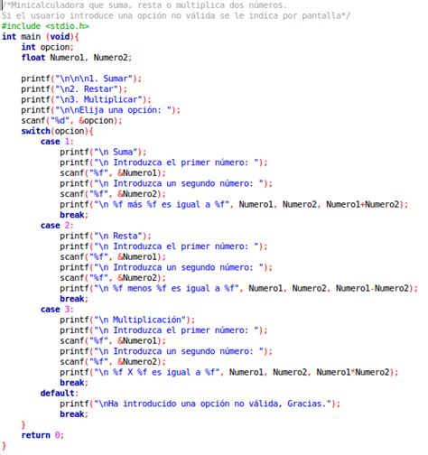 Programación En Lenguaje C Web De Informática