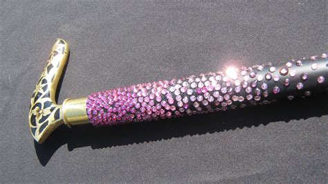Swarovski Crystal Custom Walking Cane Bling Sparkle Etsy