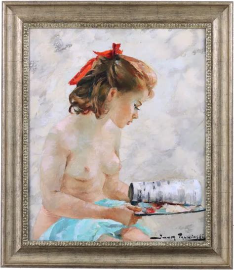 FEMALE NUDE ORIGINAL Oil Painting By Igor Talwinski Polish 1907 1983