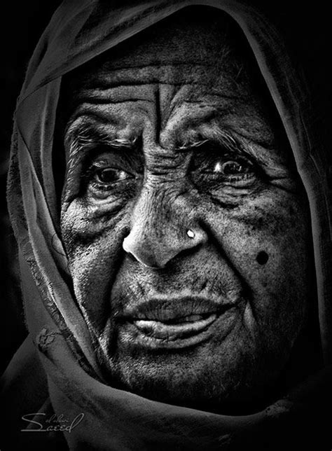 Faces Of Old People In Black And White Photography Portre Yüzler