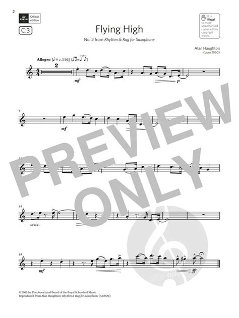 alan haughton saxophone sheet music buy online