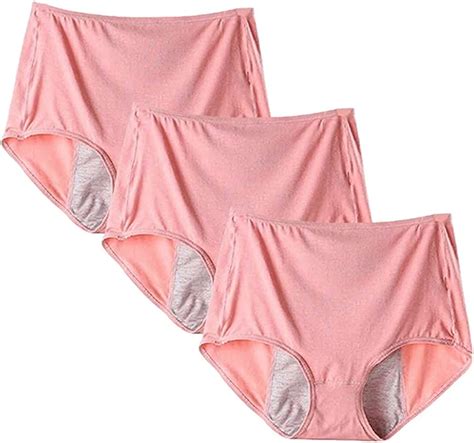 Women Menstrual Pants Cotton Leak Proof Underwear Period Knickers Protective Incontinence
