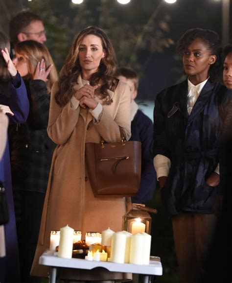 Behind The Scenes As Catherine Tyldesley Films New Crime Drama In