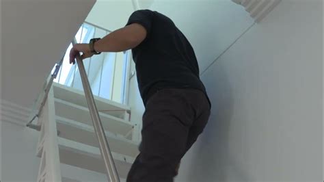 The Bcompact Folding Staircase Handrail Youtube