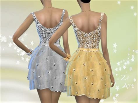 The Sims Resource Partyz 04 Dress By Zuckerschnute20 • Sims 4 Downloads