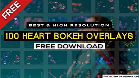 100 Best Heart Bokeh Overlays Free Download Photoshopdream