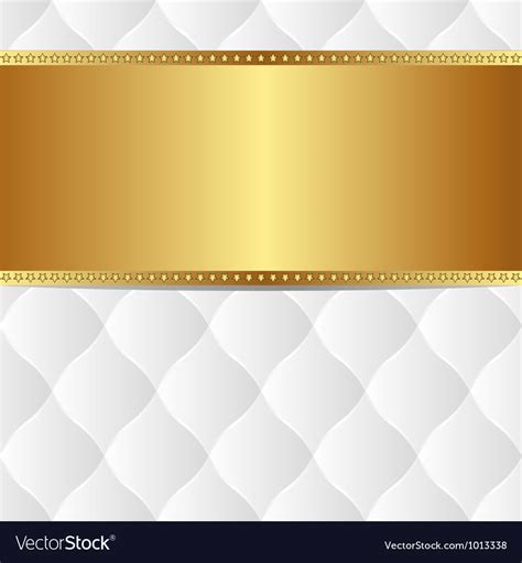 White Gold Background Royalty Free Vector Image