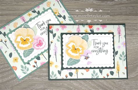 Marelle Taylor Stampin Up Demonstrator Sydney Australia Pansy Petals