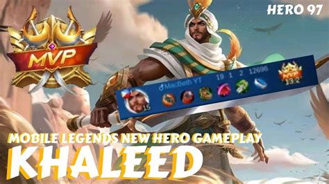 Mobile Legends New Fighter Hero Gameplay Khaleed Too Op Build