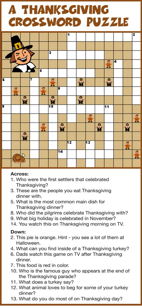 Find printables in the following categories Thanksgiving Crossword Puzzle - Best Coloring Pages For Kids