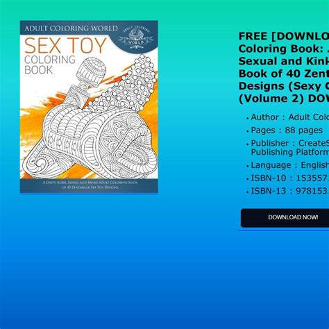 Free Download Sex Toy Coloring Book A Dirty Rude Sexual And Kinky Adult