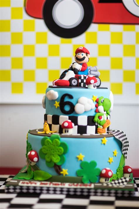 The party was rich in details: Kara's Party Ideas Mario Kart themed birthday party via ...