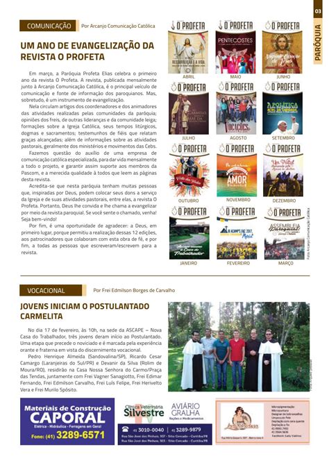 Revista O Profeta Edição De Março 2017 By Agência Arcanjo Issuu