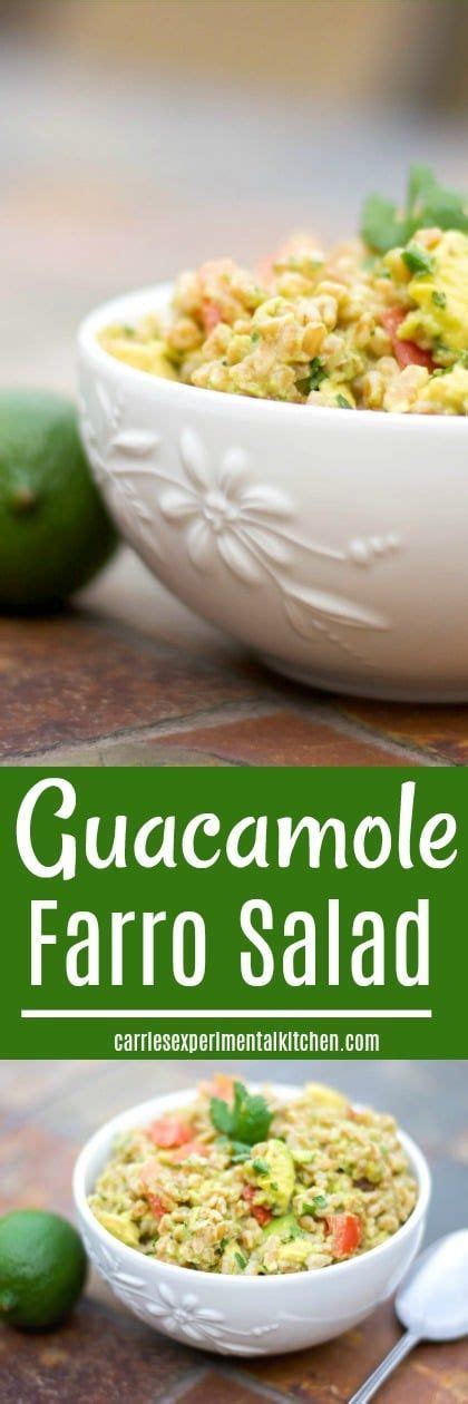 So, here's a super easy keto guacamole recipe that you can use to make great tasting guacamole in less than 5 minutes. Guacamole Farro Salad | Recipe | Perfect salad recipe, Easy salad recipes, Food recipes