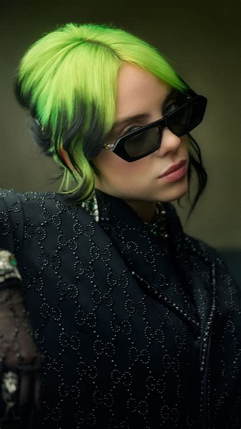 Singer Billie Eilish Green Hair 4k Ultra Hd Mobile Wallpaper Green