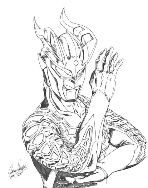 Ultraman Dyna Coloring Pages Ultraman Drawing At Getdrawings Free