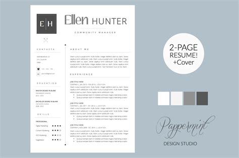 These template sets and bundles include cover letter templates for word, google docs, and other document design software in a variety of clean, modern styles and color palettes. Resume Template + Cover Letter WORD ~ Cover Letter ...