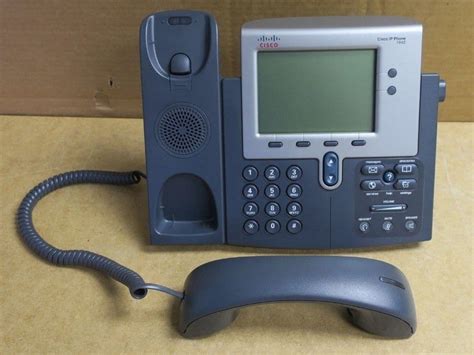 Cisco Cp 7942g 7942g Unified Ip Voip Corded Phone Handset And Stand 68