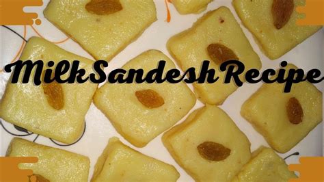 Milk Sandesh Recipe দুধের সন্দেশ Instant Bengali Sweet Sondesh
