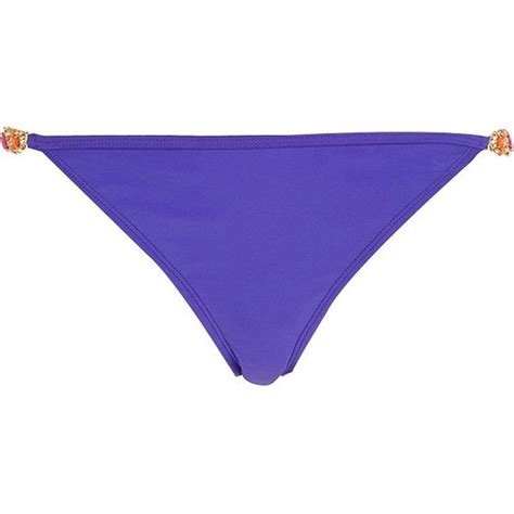 Purple Pacha Jewel Strap Bikini Bottoms Strap Bikini Bikinis Purple