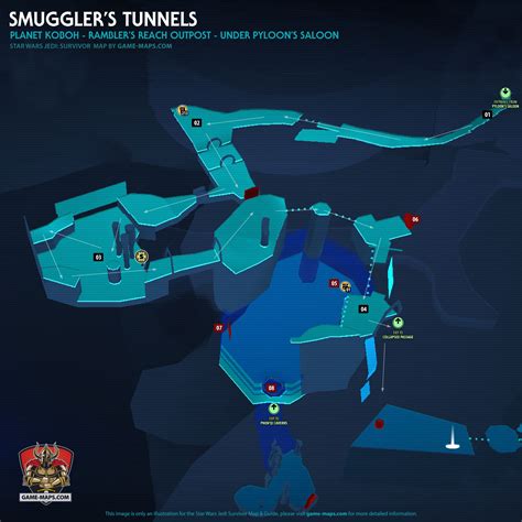 Smugglers Tunnels Map Star Wars Jedi Survivor