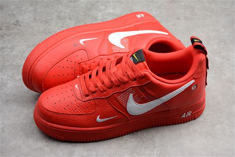 Nike Air Forces Red And White Airforce Military