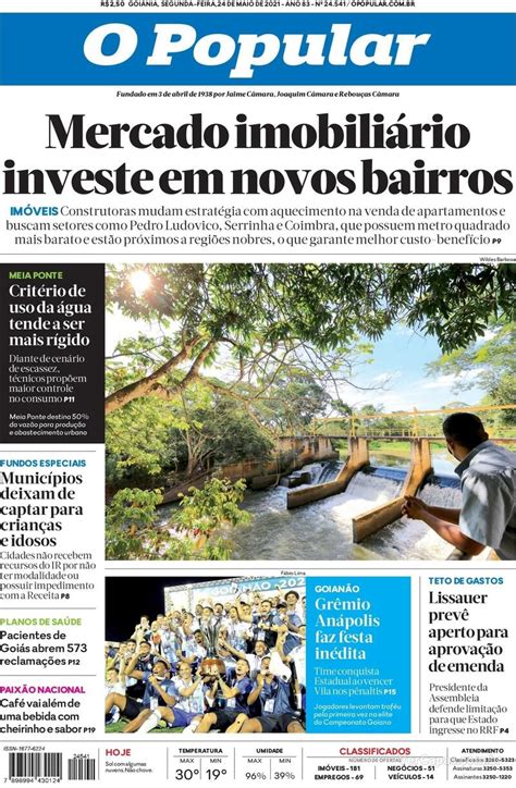 Capa O Popular Edição Segunda24 De Maio De 2021