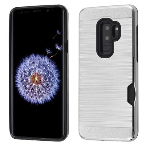 Dual Layer Hybrid Case With Card Slot For Samsung Galaxy S9 Plus