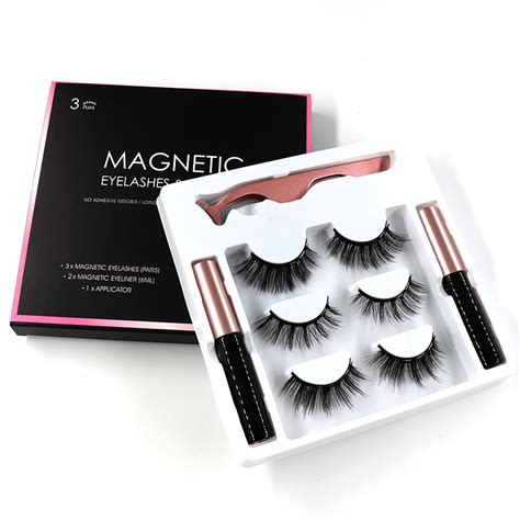 magnetic eyeliner lashes 3 pairs