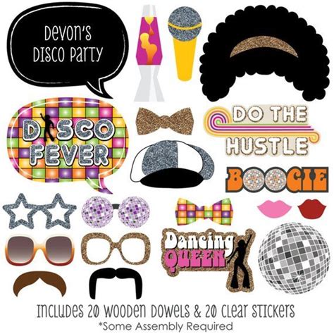 70s Disco Photo Booth Props 70s Disco With Etsy Photo Booth Prop