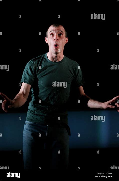 Tom Vaughan Lawlor During A Dress Rehearsal For Howie The Rookie At