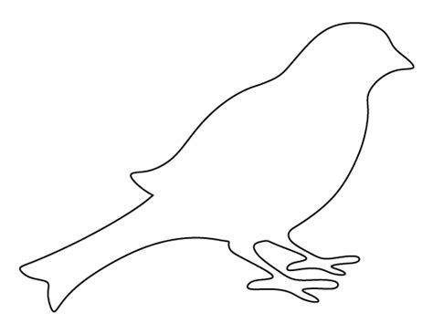 Printable Bird Template