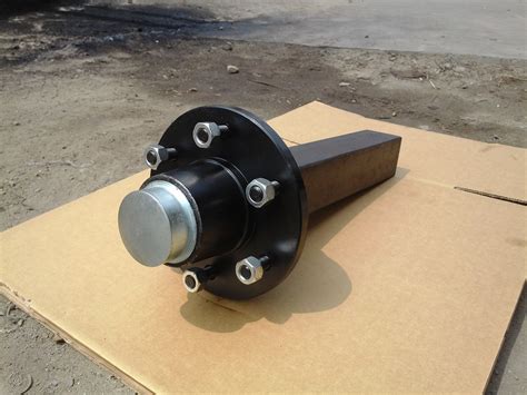 50mm Solid Square Agricultural Trailer Stub Axle