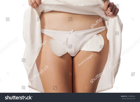 Woman Lifted Her Dress Shows Wrongly Foto Stock Shutterstock