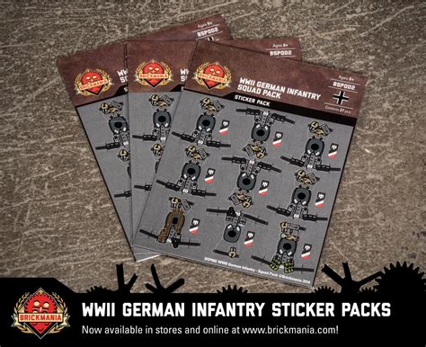 New Release Wwii German Infantry Squad Pack Sticker Pack