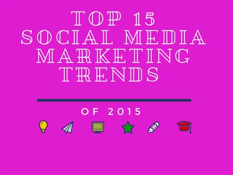Top 15 Social Media Marketing Trends Of 2015 Social Media Marketing