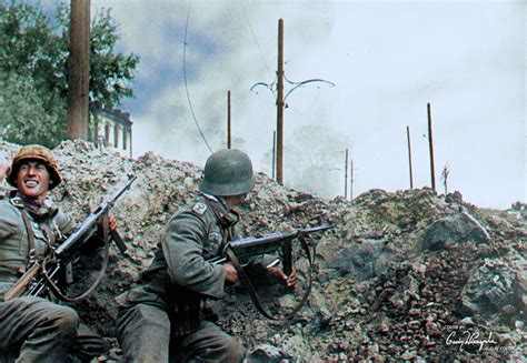 German Troops In A Street Fight With Soviets In Stalingrad October 7th