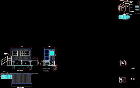 Office Container Assembly Dwg Block For Autocad Designs Cad