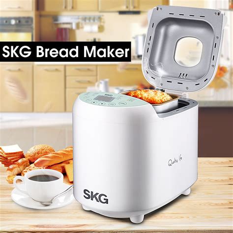 Bread is a popular staple food for many people around the world. SKG Automatic Bread Machine Nonstick Coated 2LB Beginner ...