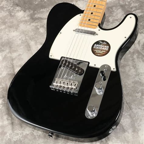 Fender American Standard Telecaster Maple Neck Black Reverb