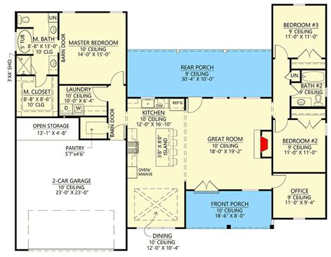Open Concept Ranch Floor Plans 1800 Sq Ft House Design